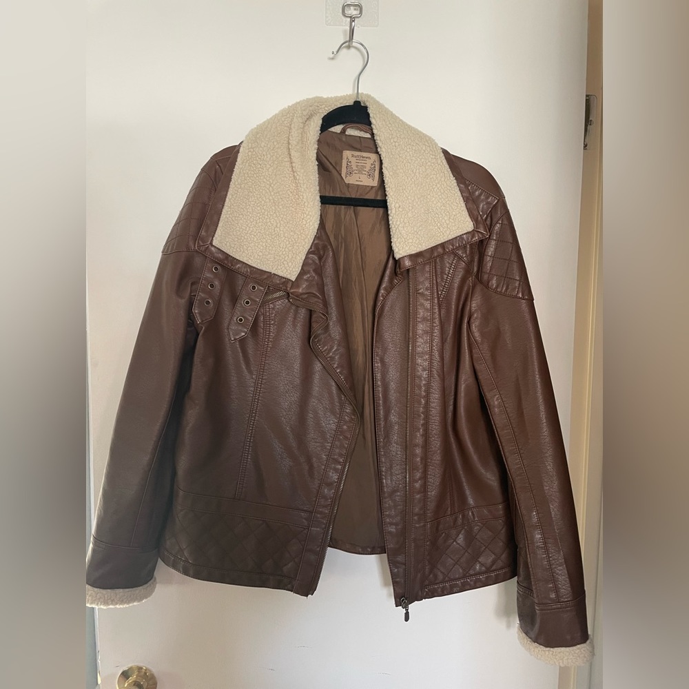 Ruff Hewn pleather jacket